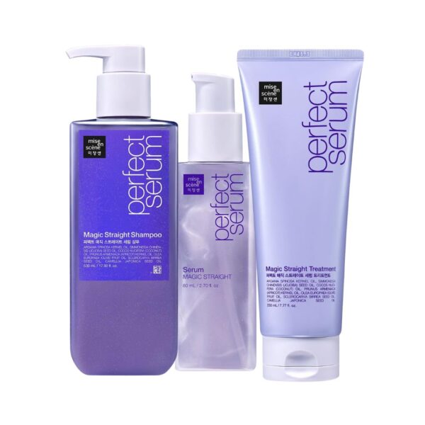 Kit Mise en Scène Perfect Serum Magic Straight (Shampoo + Tratamento + Sérum)