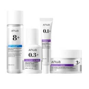 Kit ANUA- Retinol + Hialurônico: renovação, firmeza e hidratação inteligente